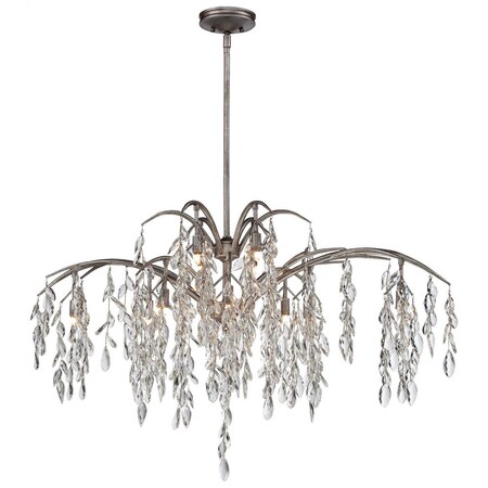 Minka Metropolitan Minka 12 Light Bella Flora Island With Silver Mist Finish N6869-278